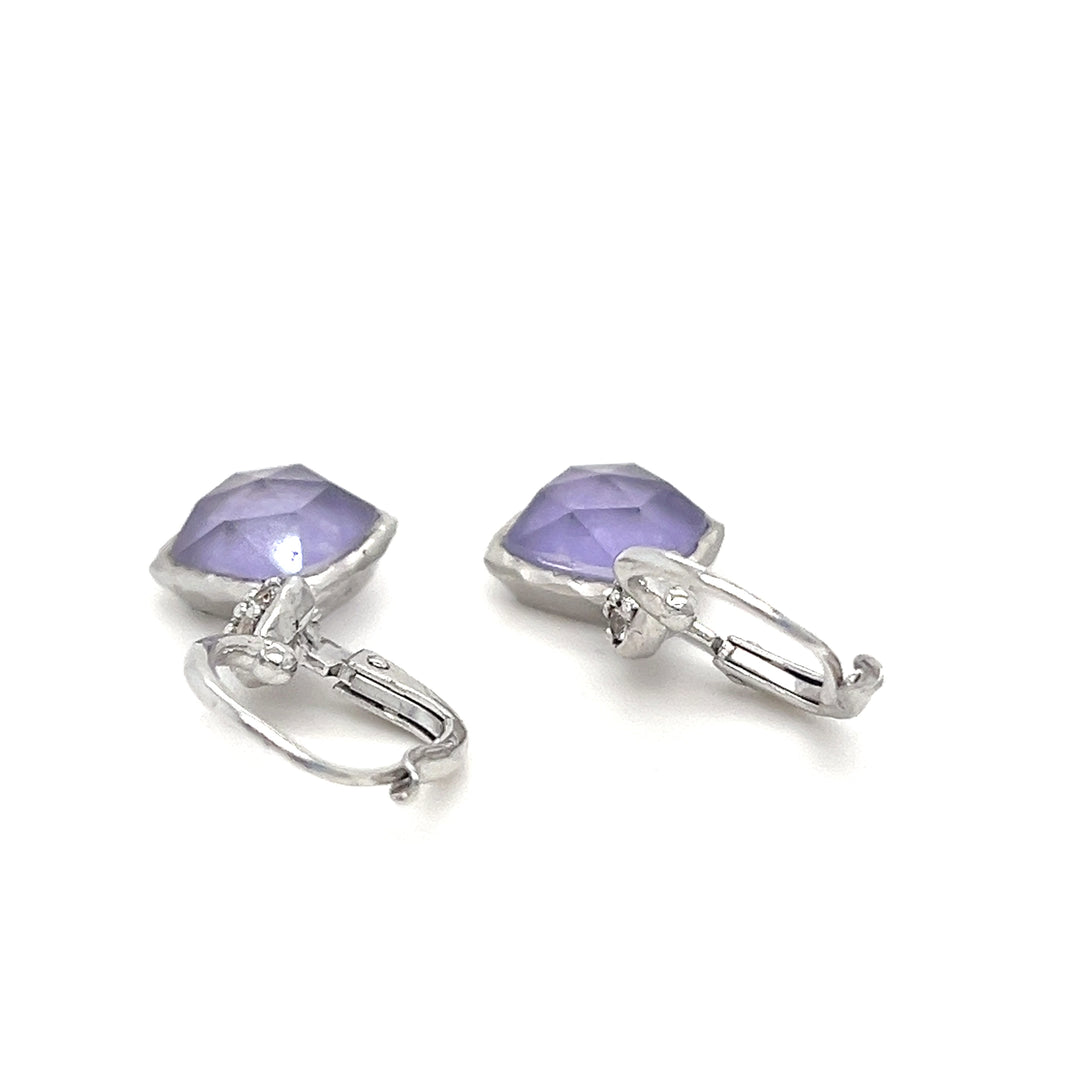 Purple Jade Hoop Earrings in 14kt Yellow Gold. 1 18 Purple Jade Hoop Earrings in 14kt Yellow Gold. 1 18